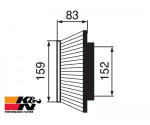 K&N Air Filter RF-1002