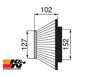 K&N Air Filter RF-1009